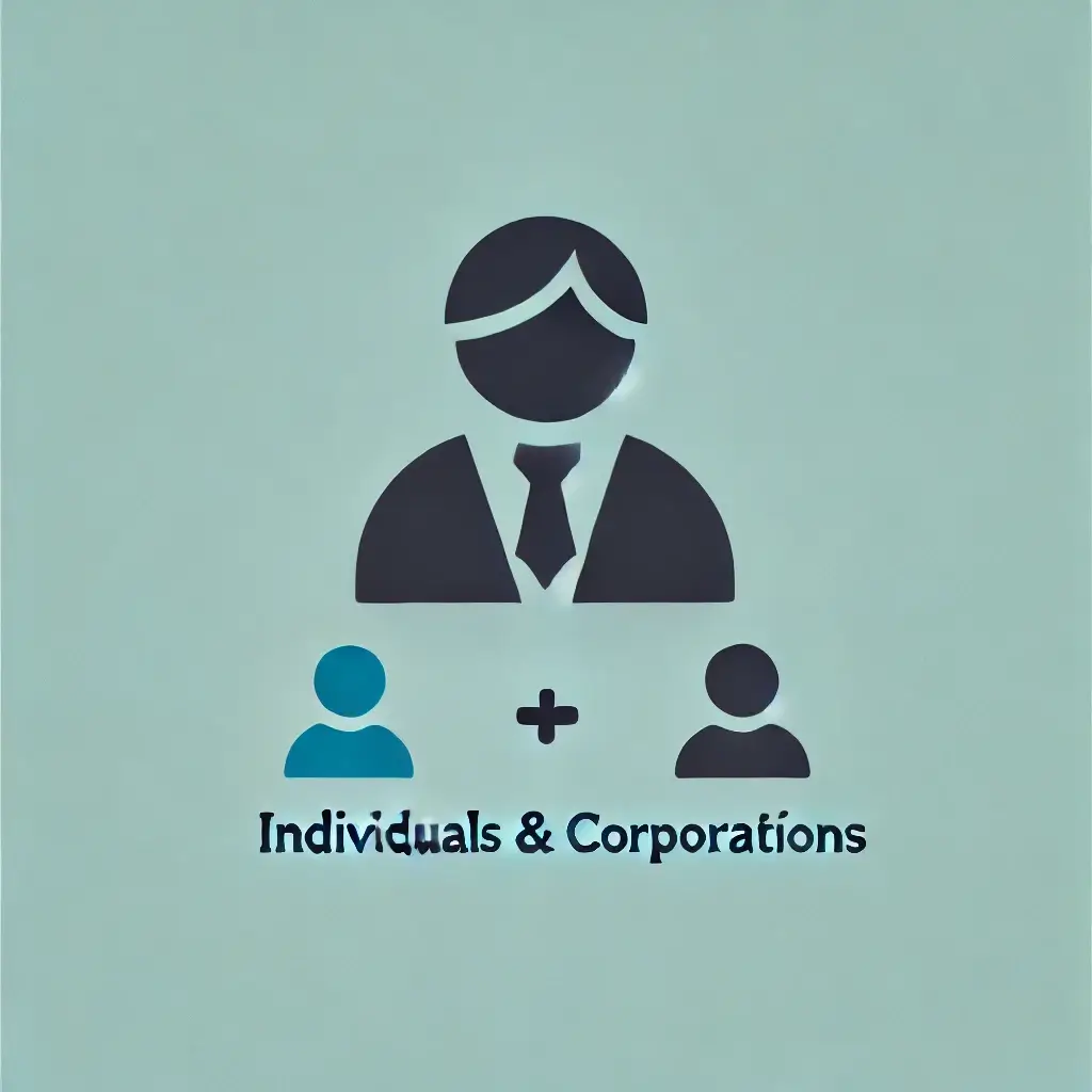 Icon for Individuals & Corporations