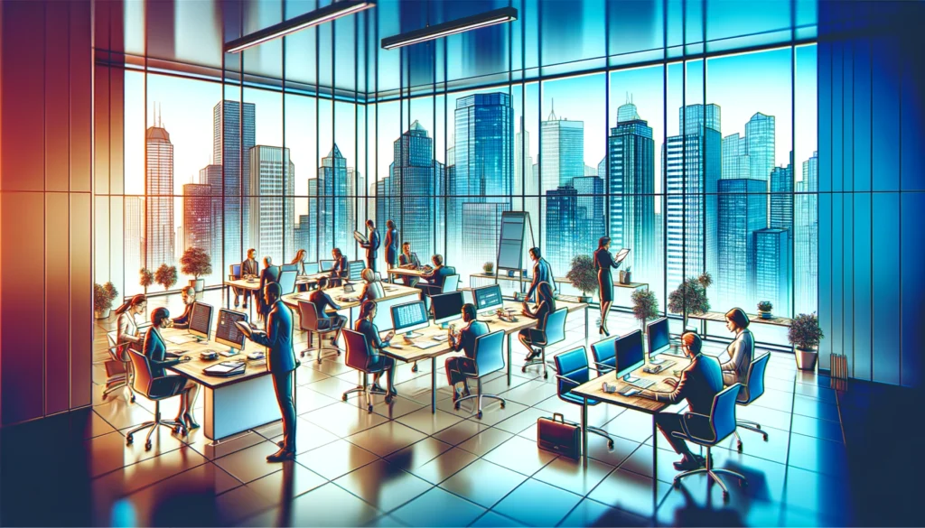 Office interior illustrating professional accounting environment