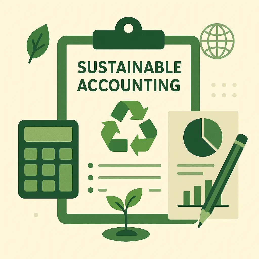 Sustainable accounting concept