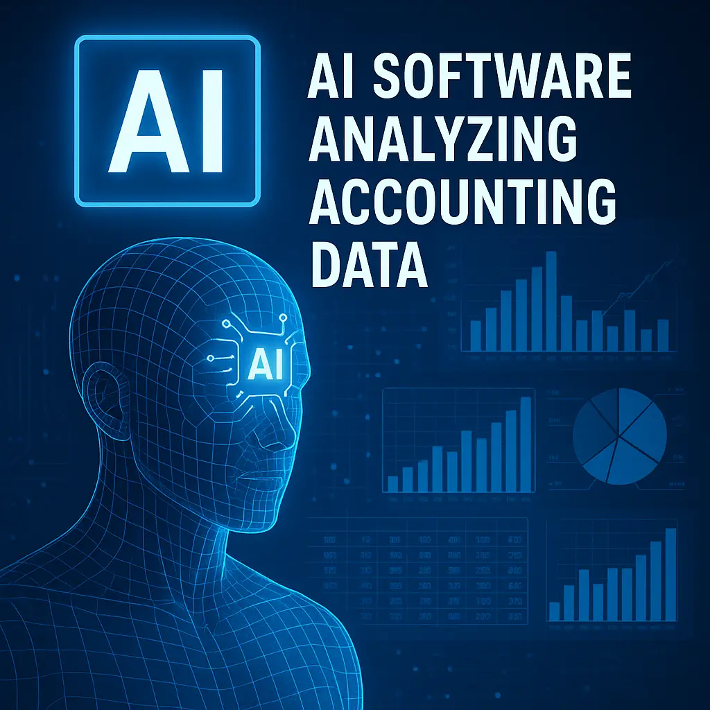 AI software analyzing accounting data
