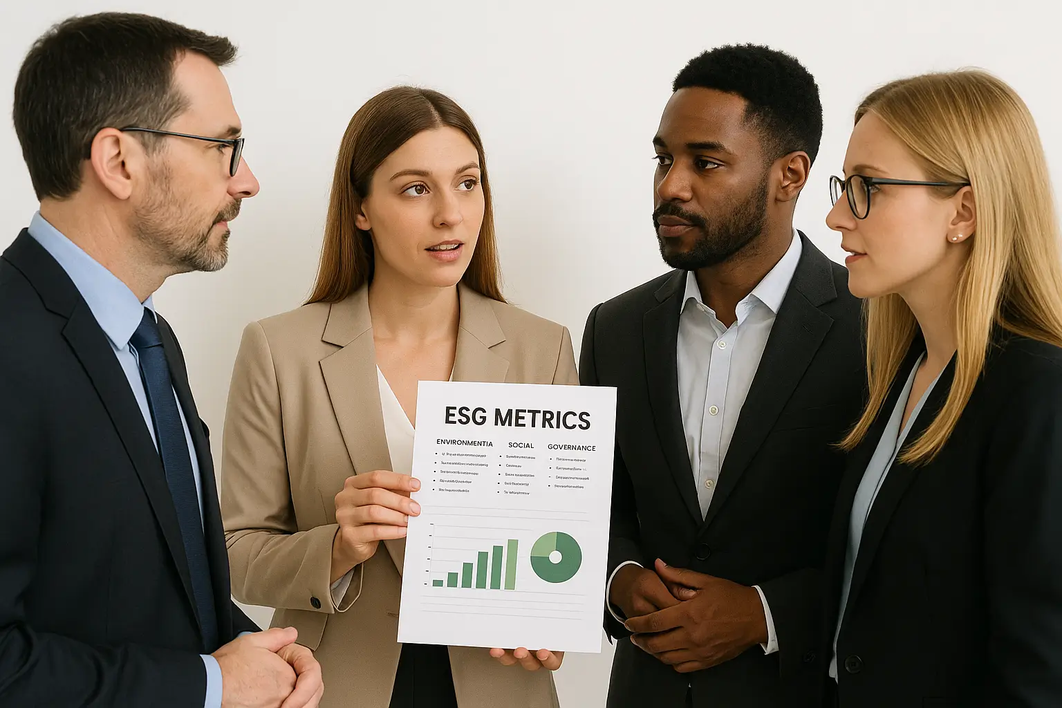 CPA team discussing ESG metrics