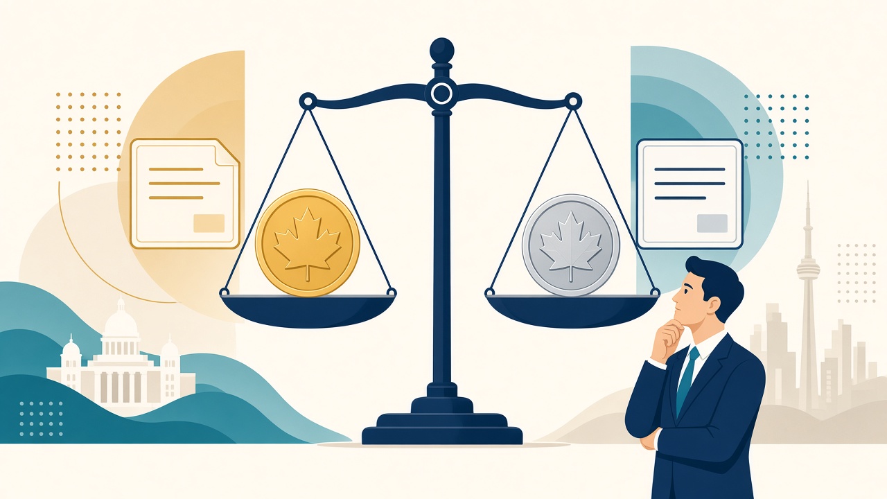 Illustration comparing eligible vs non-eligible dividends with their gross-up and dividend tax credit rates